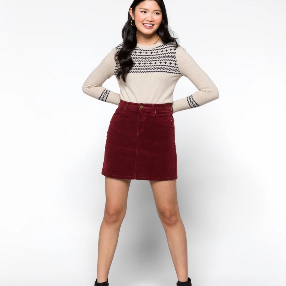 NWT MARKET & SPRUCE Adalee Corduroy Skirt size 2 petite